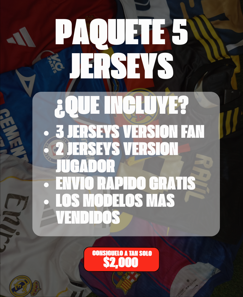Paquete 5 piezas Surtido